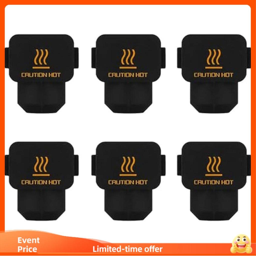 Meias De Silicone Hotend Para Impressora 6 PCS , Tampa Do Bloco De Aquecimento Da Extrusora De Alta Temperatura Peças So