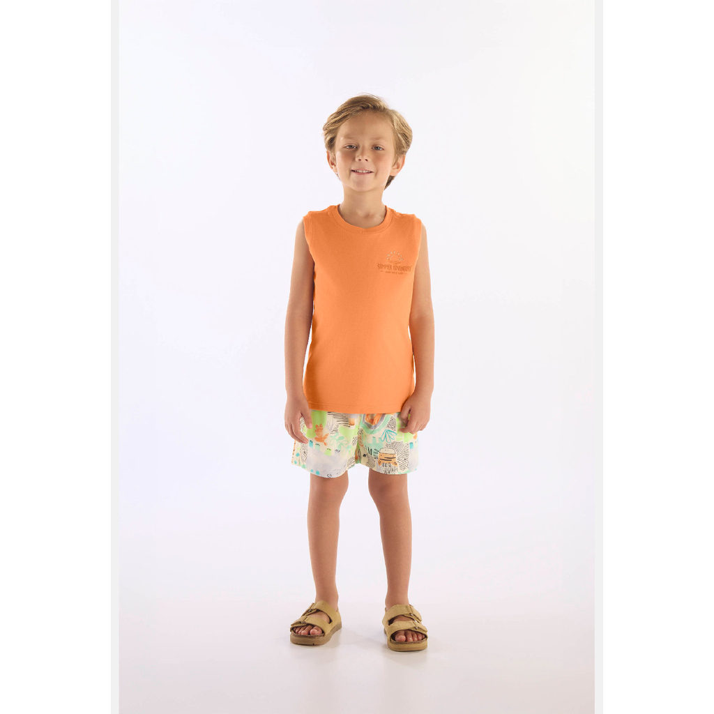 Conjunto Menino com Regata e Short Up Baby em Oferta na Shopee