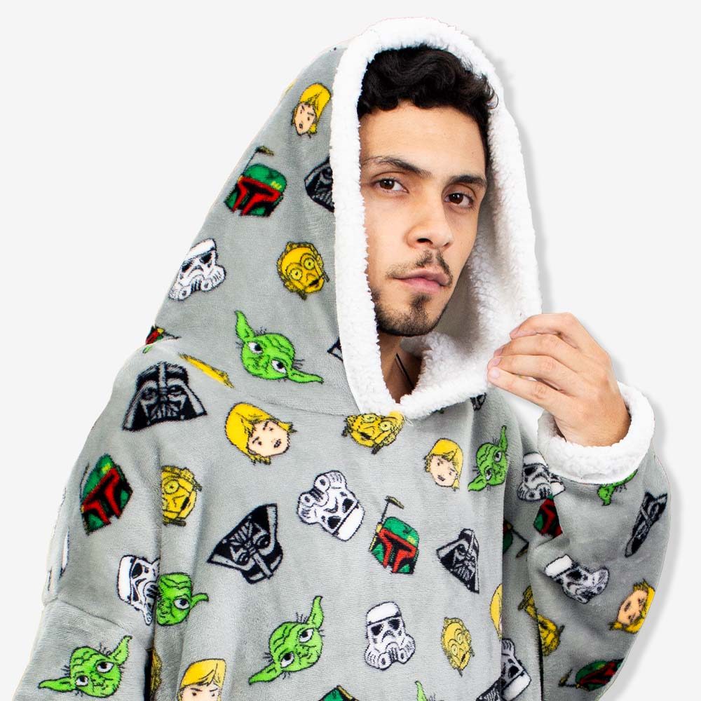 Detalhes do Moletom Hoodie Juvenil Star Wars