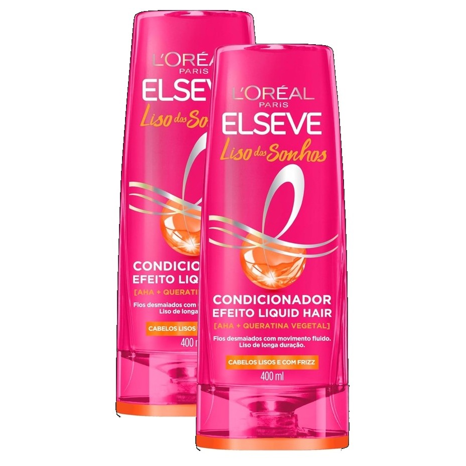2 Condicionador L'oréal Paris Elseve Liso Dos Sonhos 400ml