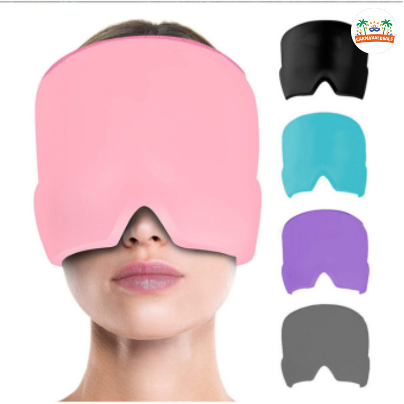 Touca Remédio para Dor de Cabeça Chapéu Soother Máscara de Terapia Térmica Flexível, Confortável