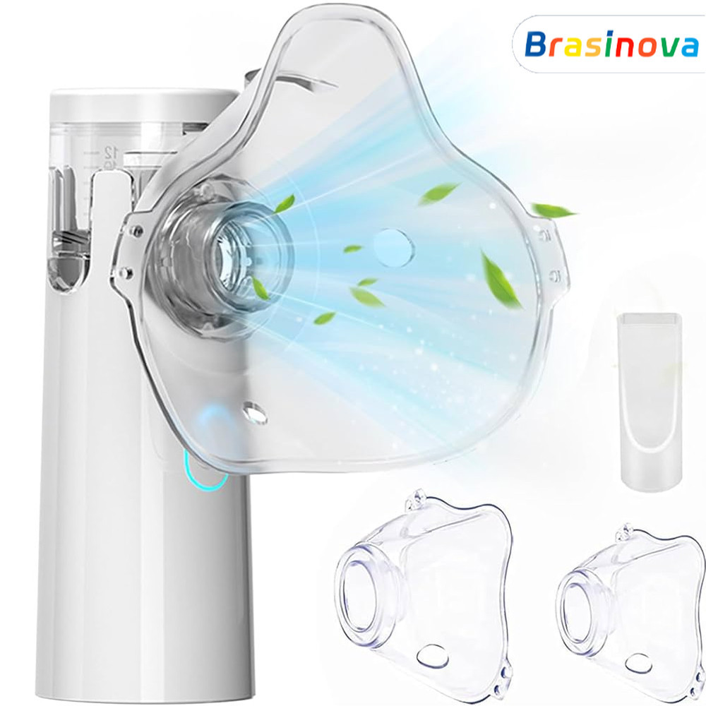 Inalador Portátil para Nebulização, Adulto e Infantil, Funcionamento Silencioso