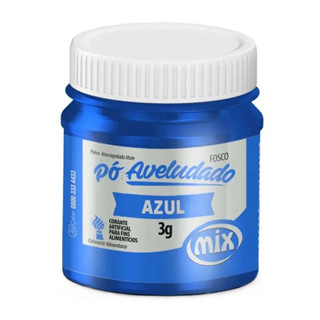Corante em Pó Aveludado Azul Fosco 3g Mix Ingredientes em Oferta na Shopee