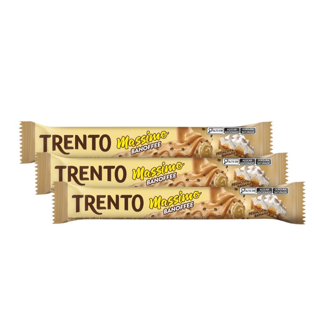 Kit 3 Chocolate Trento Massimo Banoffe 25g