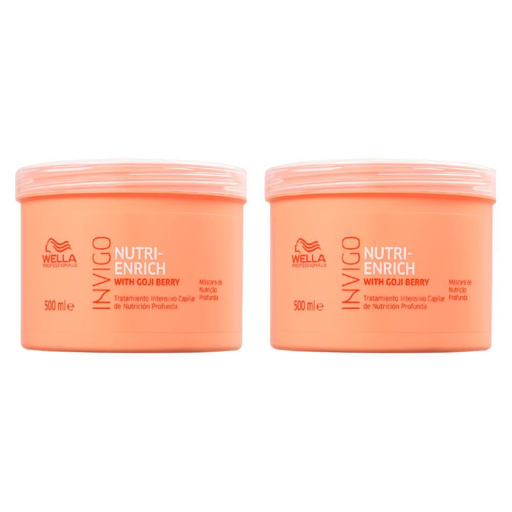 Kit Wella Professionals Invigo Nutri Enrich Máscara Nutrição 500ml - 2 Unidades em Oferta na Shopee
