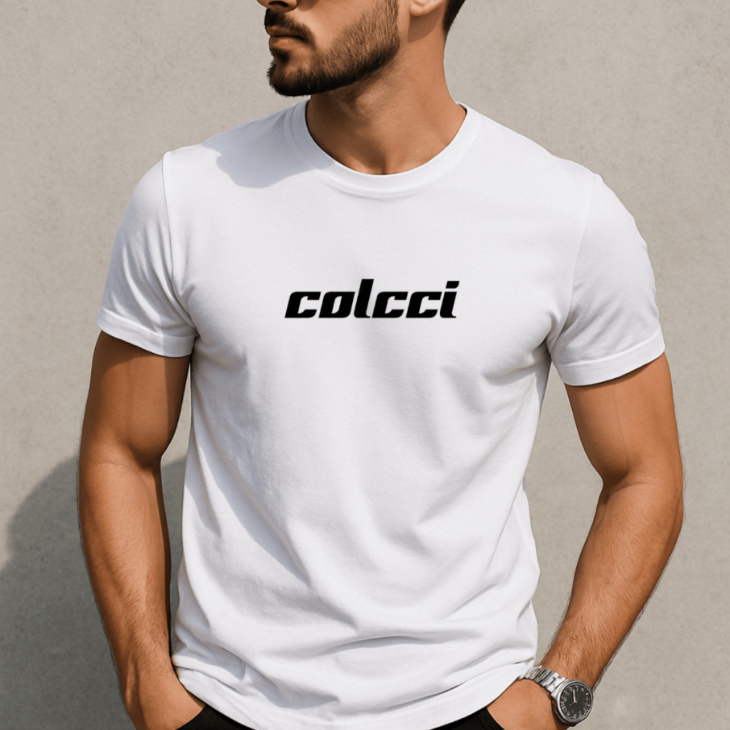Camiseta Masculina Casual Moderna – Estampa CLC, Algodão Premium