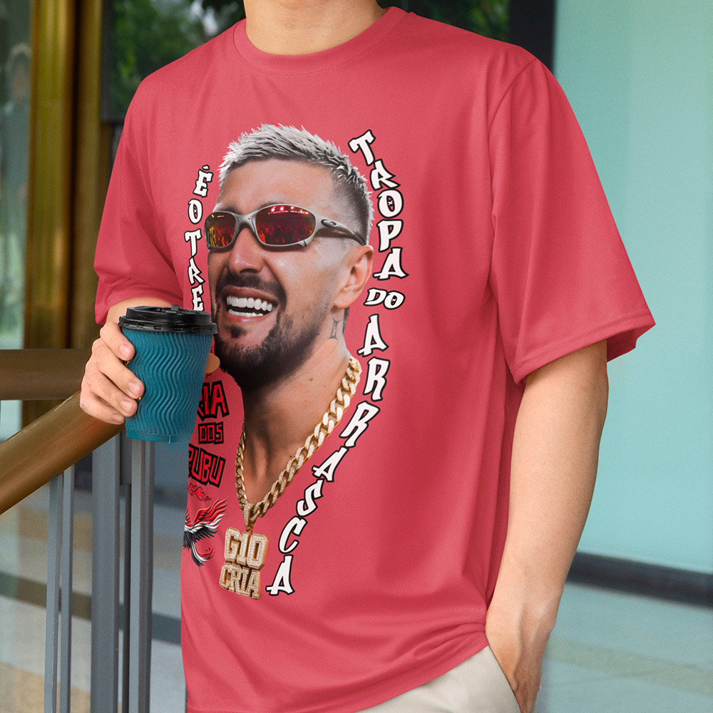 Camiseta Masculina Arrascaeta Tropa Do Arrasca Camisa Futebol Jogador Blusa Algodão Premium