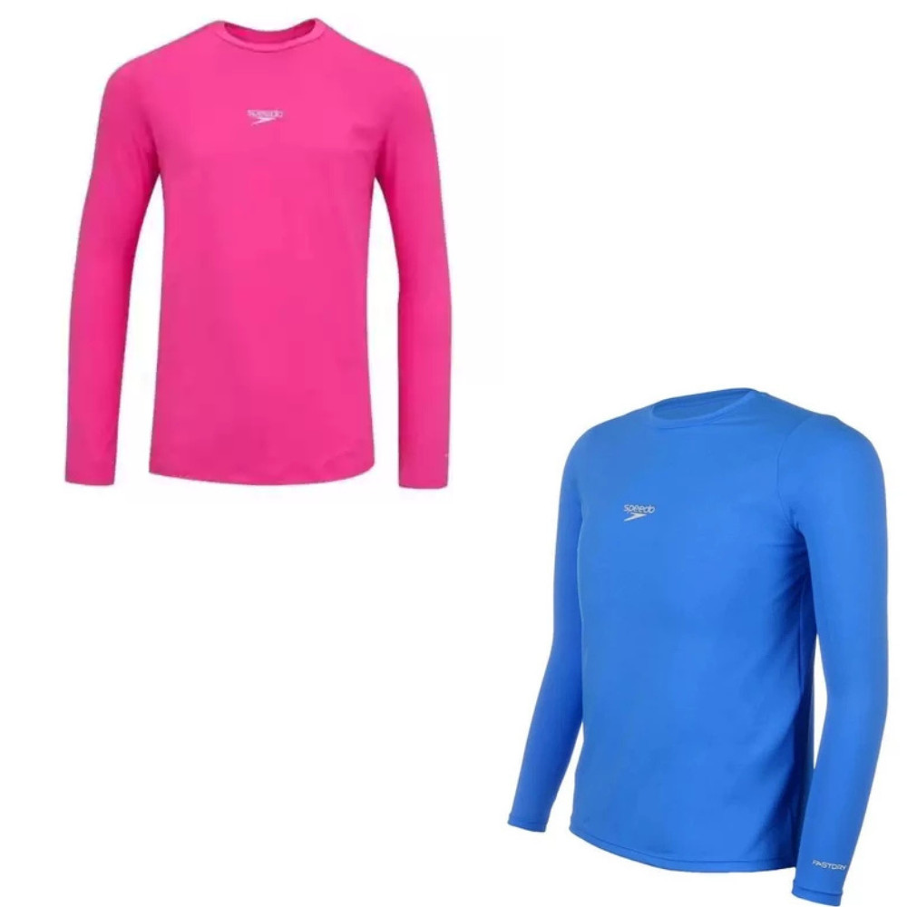 Camisa UV Infantil Speedo Manga Longa Proteção UV T-Shirt infantil Camiseta
