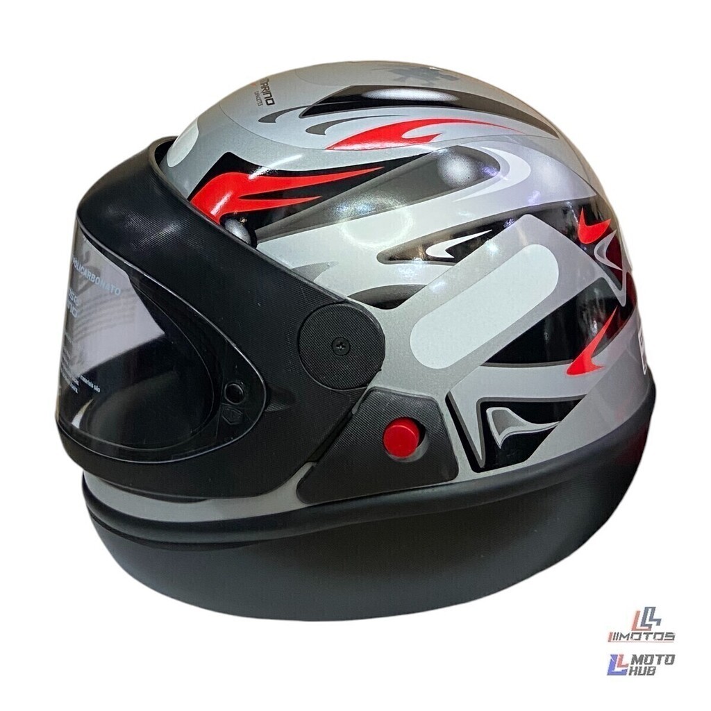 Capacete San Marino Grafic Prata Taurus Tamanho 56