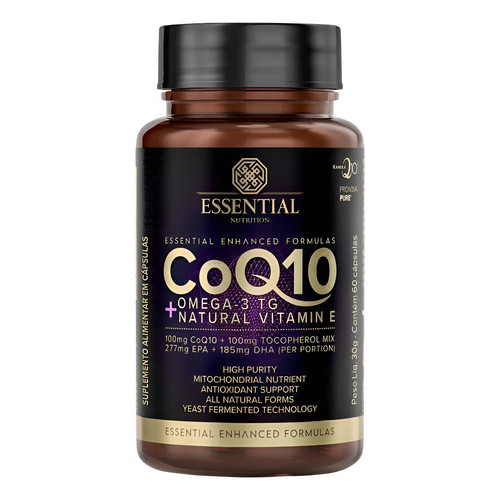 Coq 10 Ômega 3 Tg Essential Nutrition (coenzima Q10) 60 Caps - Essential em Oferta na Shopee