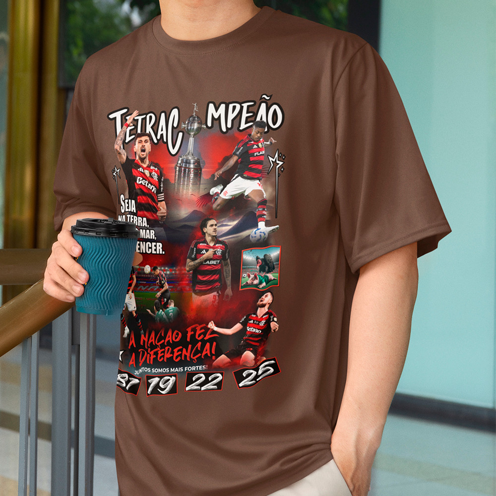 Camisa Masculina Jogadores Arrascaeta Bruno Henrique Campeão Da Libertadores Camiseta Algodão 30.1 em Oferta na Shopee