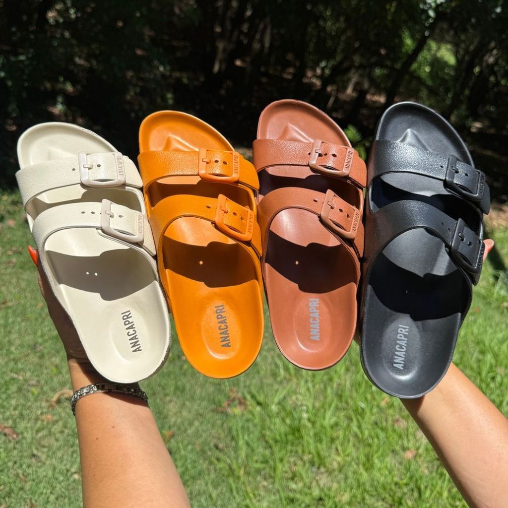 Sandalia Birken Confortavel Nuvem Anacapri com Regulagem