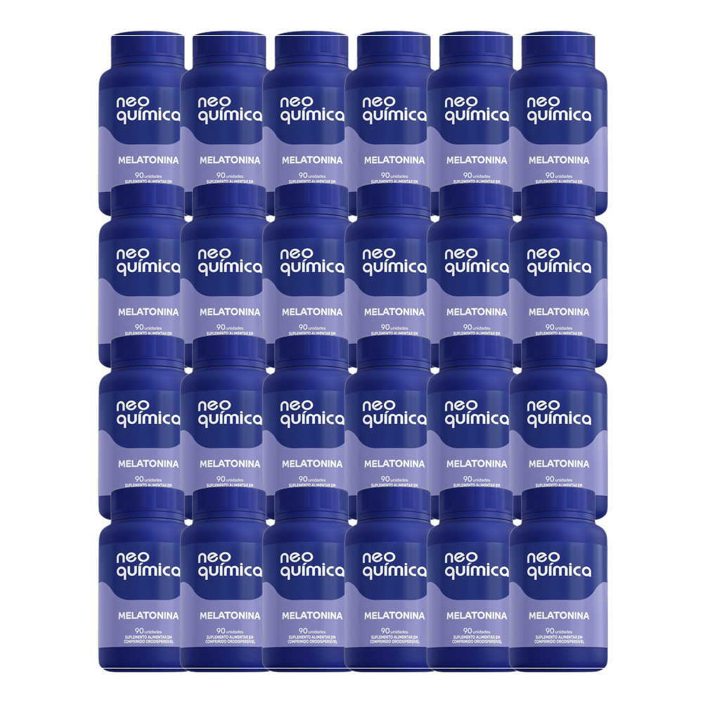 Kit 24x Melatonina Sabor Maracujá 90 Comprimidos - NEO QUIMICA