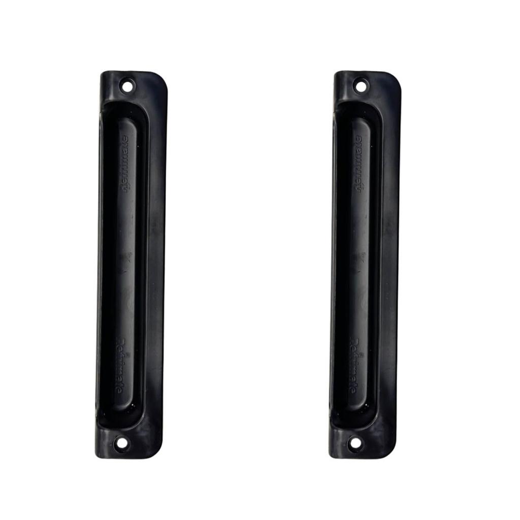 2 Puxador Embutidor Vertical Visa Cooler Refrimate Preto