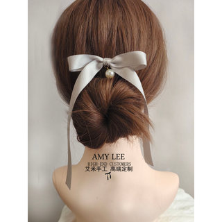Luz cinza fita arco hairpin ins estilo simples All-Match grande u clipe placa diária hairpin acessórios de cabelo femini