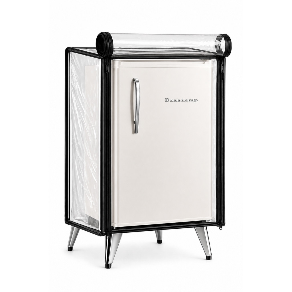 Capa Para Frigobar Brastemp Retro 76L - Pvc Transparente
