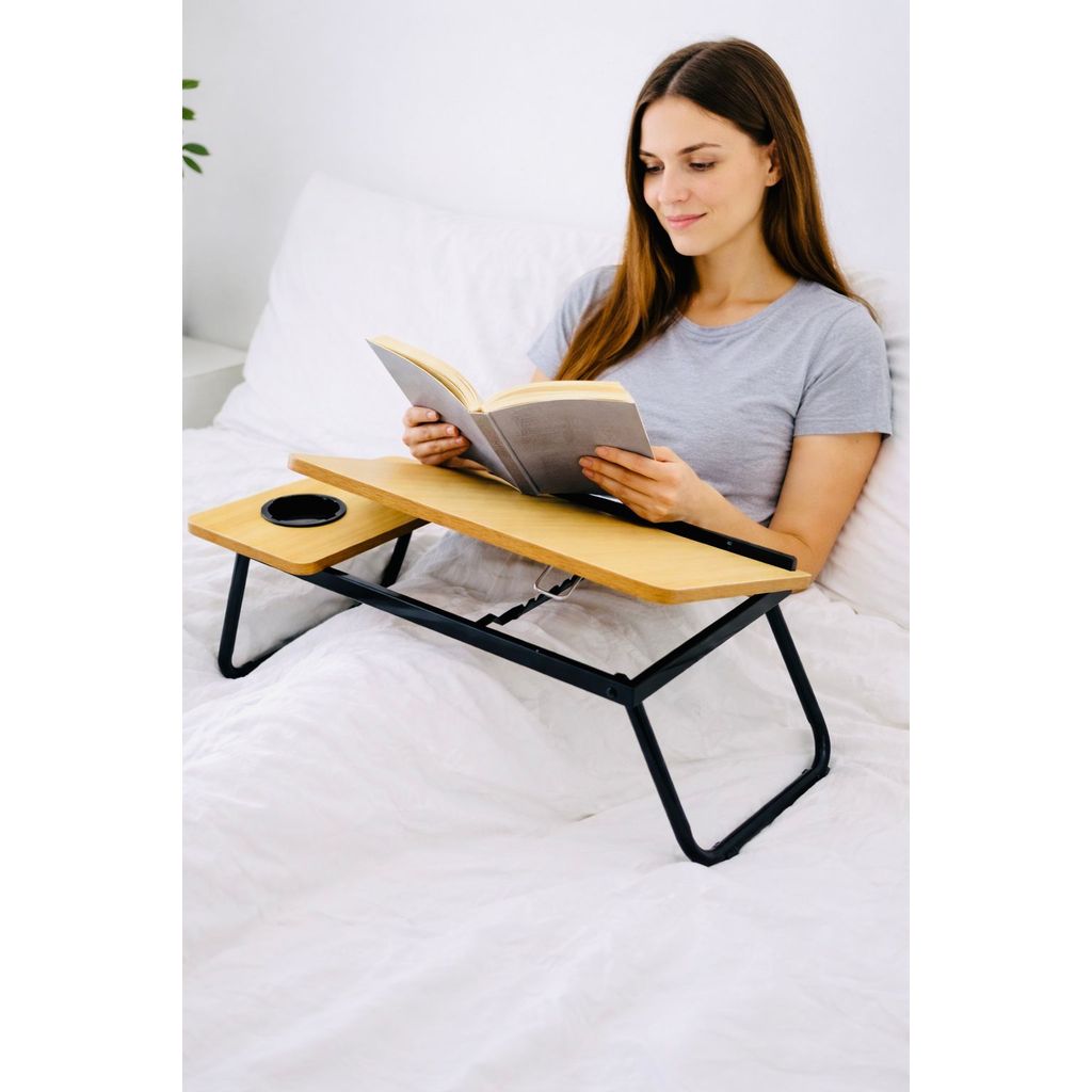 Mesa Dobrável Para Notebook Cama Sofá Com Porta Copos