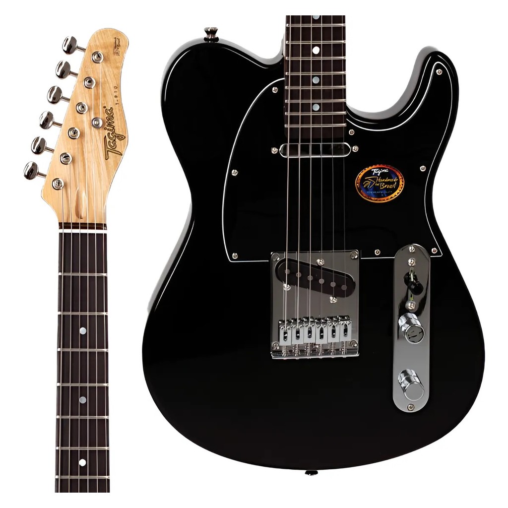 Guitarra Elétrico Tagima T-910 BK DF BK Telecaster Preta Escala escura Brasil Profissional