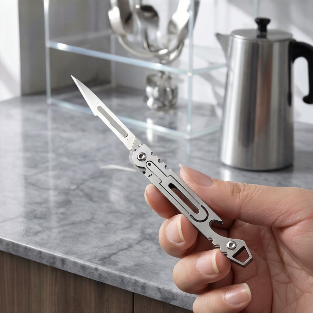EDC ao ar livre portátil Multi-função Mini faca de bolso faca utilitária chave abridor de garrafa portátil expresso Unbo