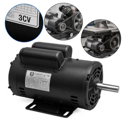 Motor Elétrico Monofásico 3cv Alta Rotação 110/220v Serra bancada, Compressor até 15 pés, Triturador Lavadora