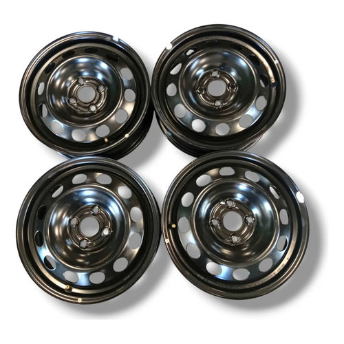 Jogo Roda Ferro R15 Toyota Yaris Etios 2014 2018 2022 2025 Preto