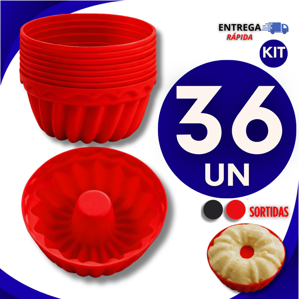 Forma Forminhas Mini Cupcake Silicone Air Fryer Assadeira Muffin Mini Bolo Cozinha Perfeito