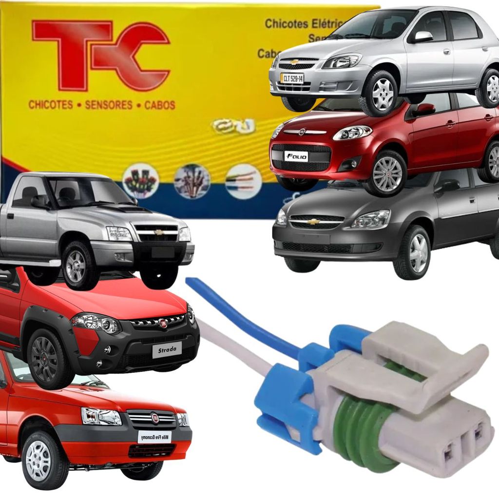 Chicote Reparo Compressor Ar Condicionado Celta / Corsa / S10 / Palio / Strada / Uno / Mobi (TC CHICOTES TC102.1091)