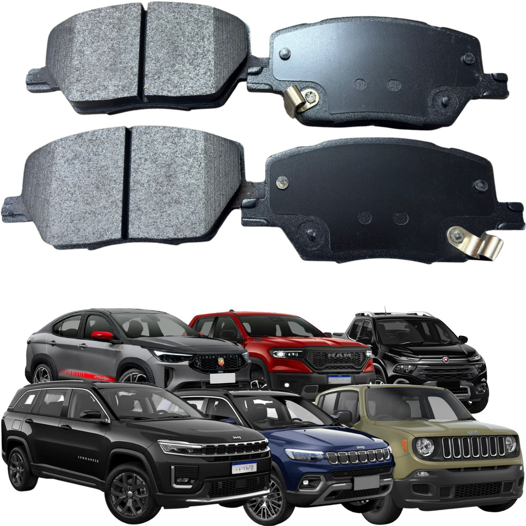 Pastilha Freio Dianteira BOSCH Fastback Toro Commander Compass Renegade Rampage 1.3 1.8 2.0 2.2 2.4 16V 0986BB0126