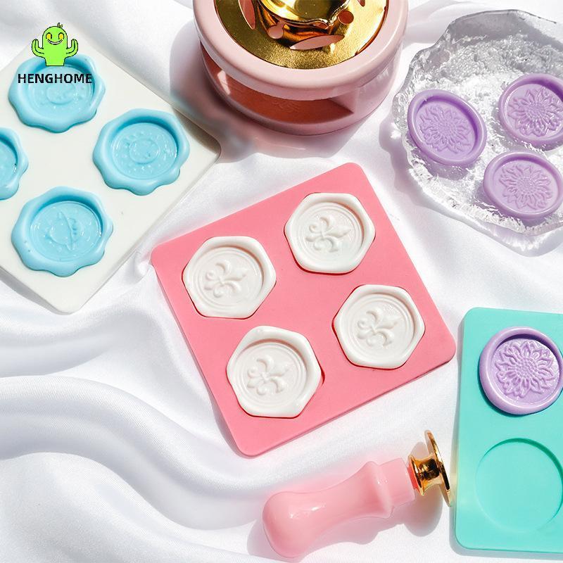 HENGHOME Selo De Cera Almofada De Silicone Para 25mm Molde Resistente Ao Calor Forma Fix Mat Envelopes Artes E Artesanat