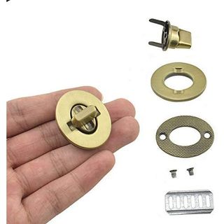 HAHIYO Twist Purse Closure Turn Locks Clip Fechos Trava Fácil Instalação Com Instruções On-Line Imagem Para Carteira Pas