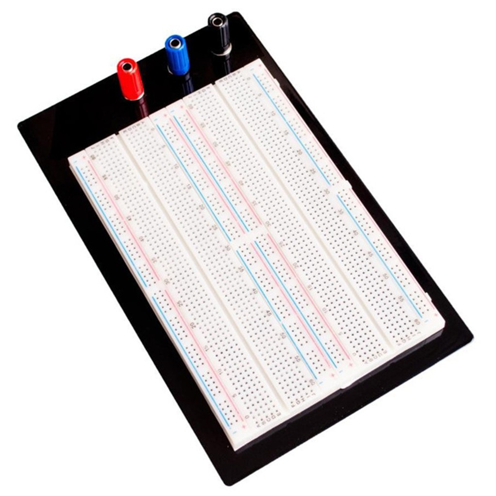 Protoboard 1660 Pontos Com Base Metal E Bornes Arduino Pic
