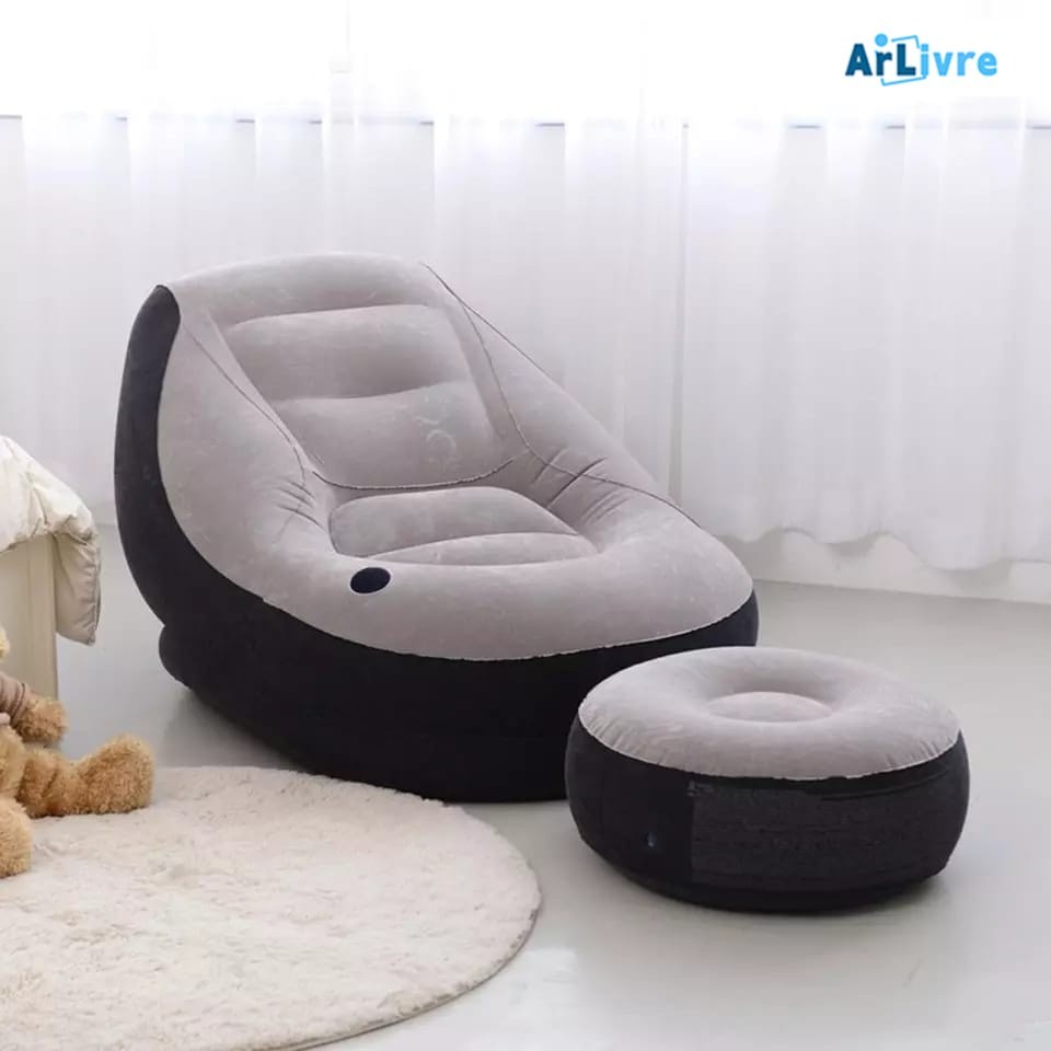 Cadeira de apoio de braço portátil inflável Ultra Lounge Puff e descanso preguiçoso de jardim