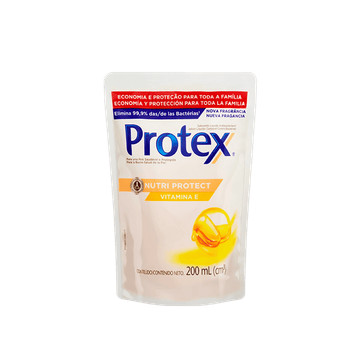 Refil Sabonete Líquido Corporal Protex Nutri Protect Vitamina E 200ml