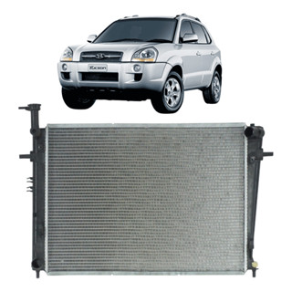 Radiador Tucson 2.0 2.7 2005 Até 2013 Mec. Suporte Alto Liso em Oferta na Shopee