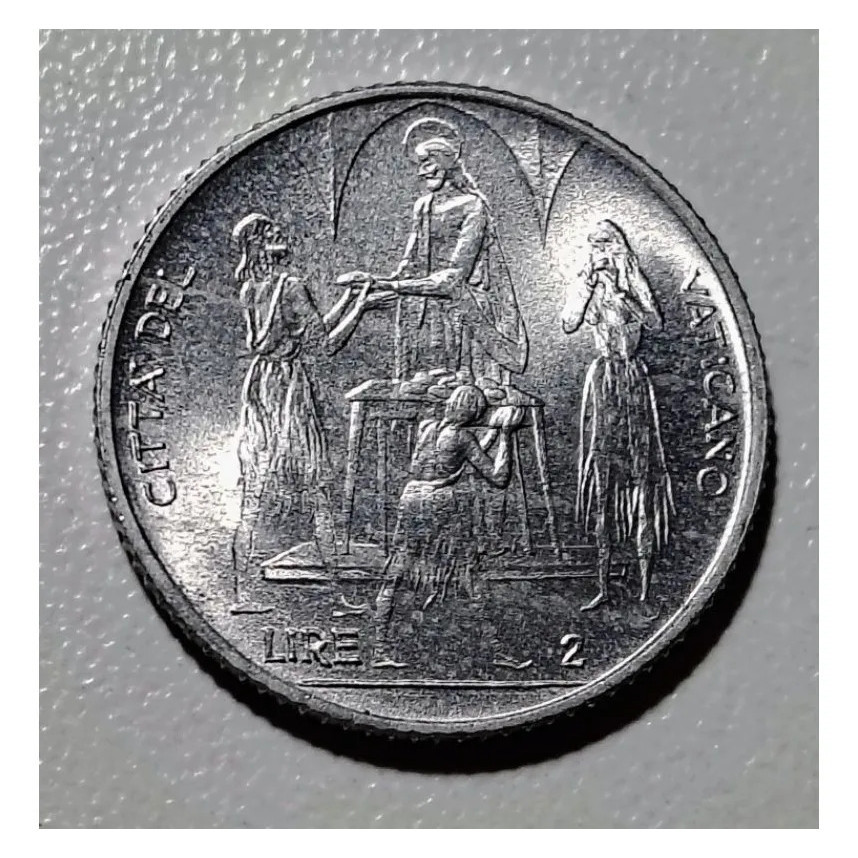 País: Vaticano 1968 - 2 Liras - Elimatec Moedas Antigas.