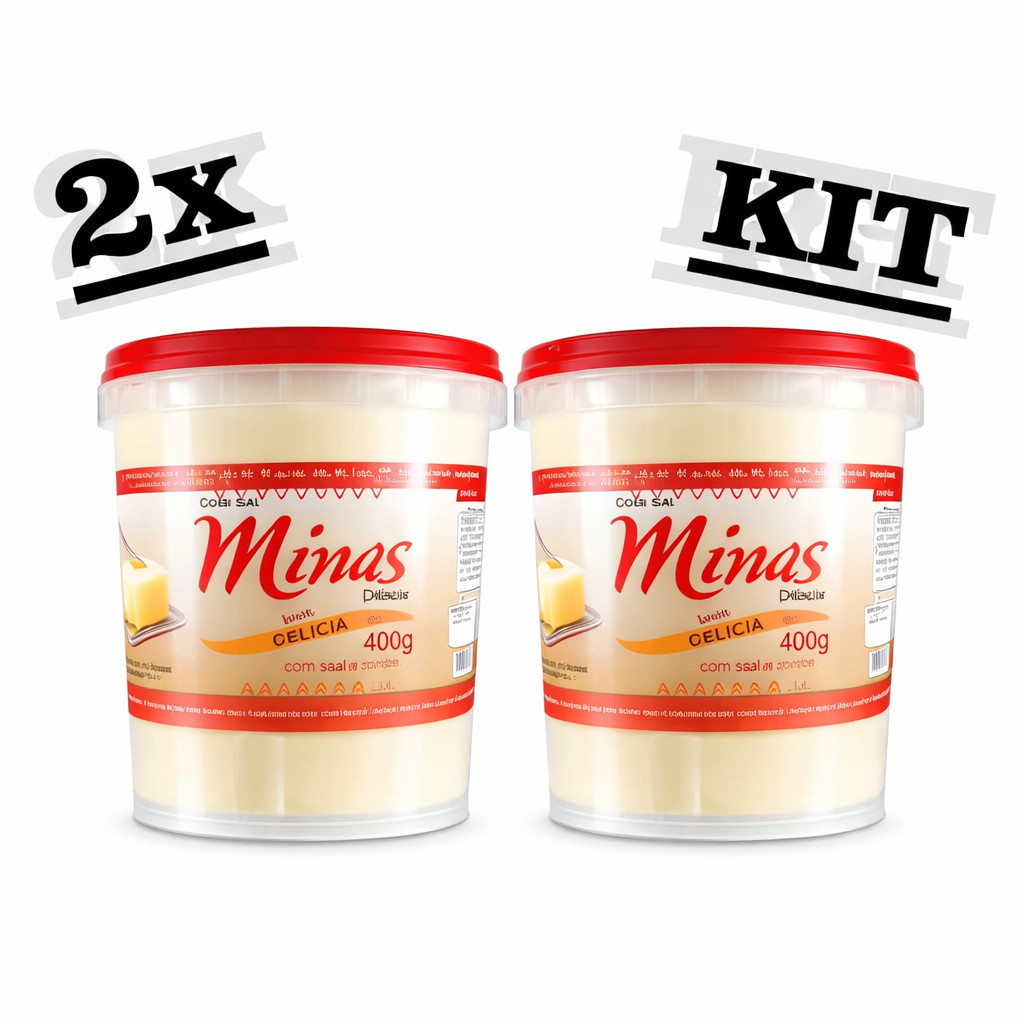 Kit Manteiga Minas Com Sal 400g ( 2 UNIDADES)