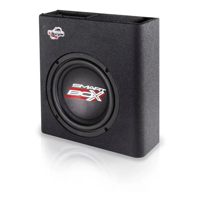 Caixa Amplificada Boog Mini Slim 8 Pol Ativa Som Carro 200w