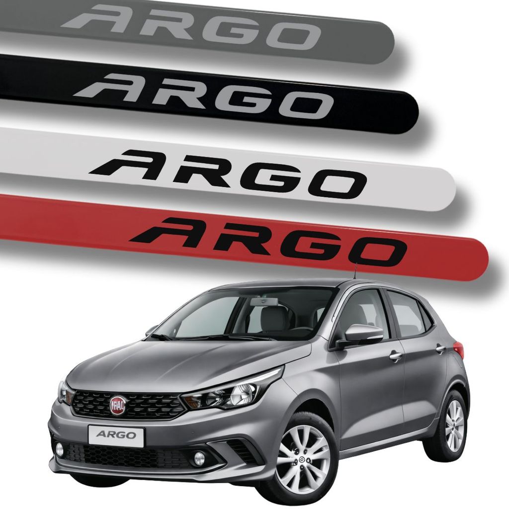 Friso Ponta Redonda Lateral Porta Fiat  Argo Cor Original