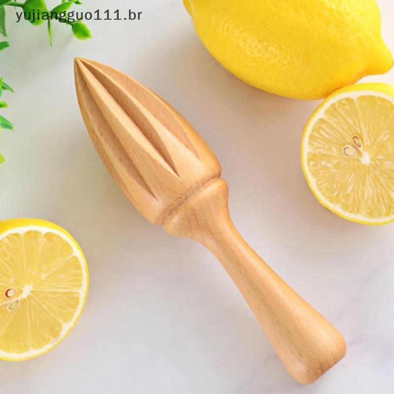 # Novo Espremedor De Limão De Madeira Em Forma De Dez Cantos Manual Extrator De Suco De Frutas .