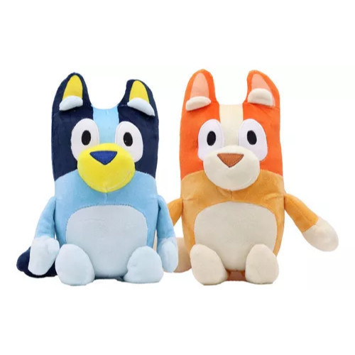 Blue and Bingo, brinquedo de pelúcia importado de 25cm para crianças, cachorro azul de desenho animado Brady, ladrão azu