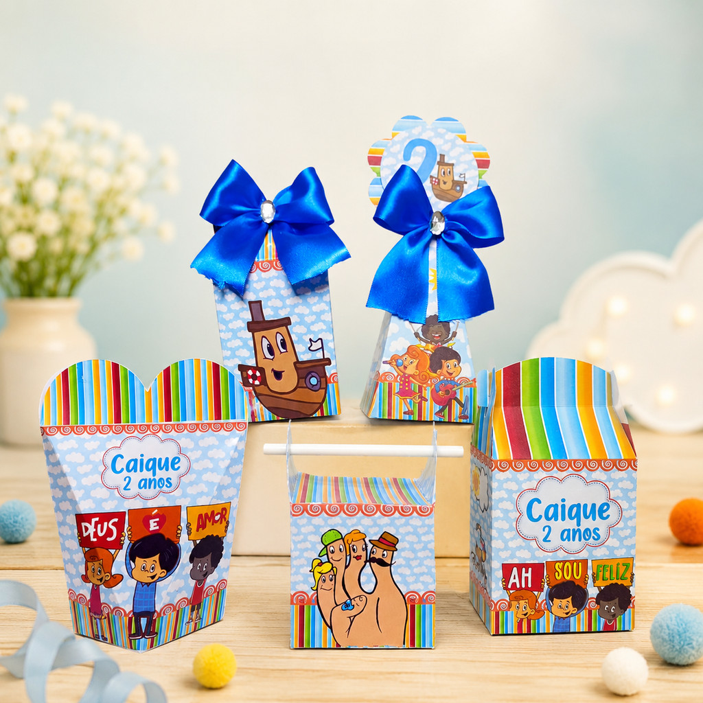 kit Caixas 3 Palavrinhas personalizada/lembrancinha/aniversário/festa infantil