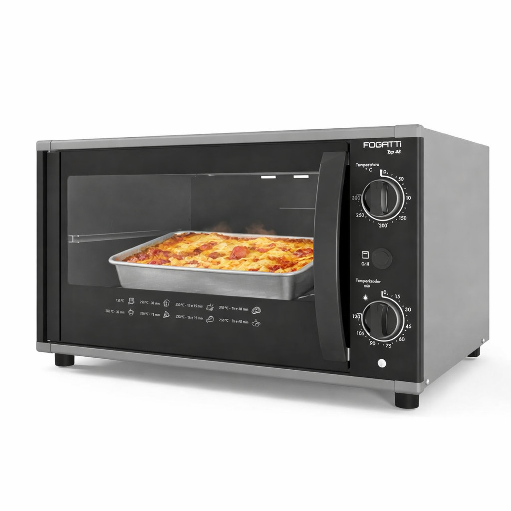 Imagem Forno Elétrico 48Litros Fogatti Top48 Dupla Resistência 1750W
