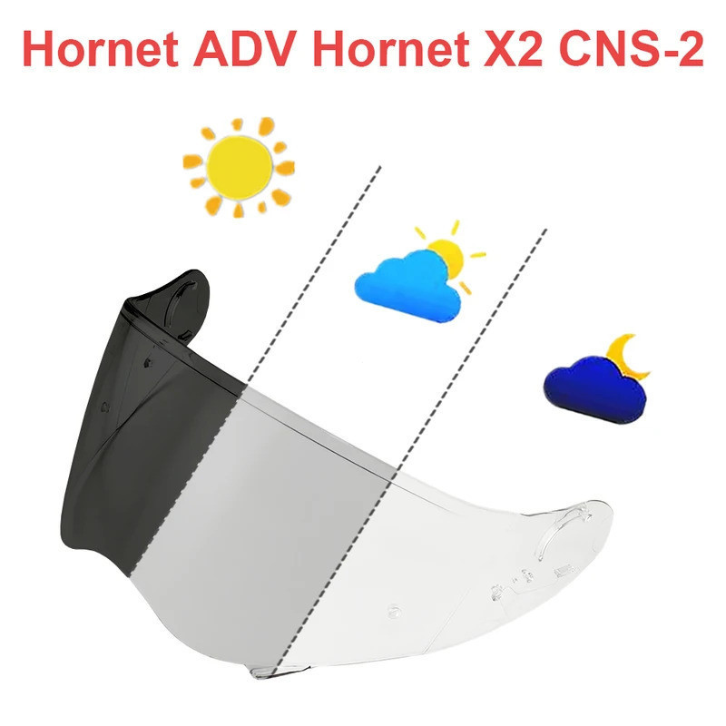 [2026NOVO] Viseira de Capacete CNS-2 para Capacete SHOEI Hornet ADV, Lente Protetora, Acessórios para Capacete de Motoci