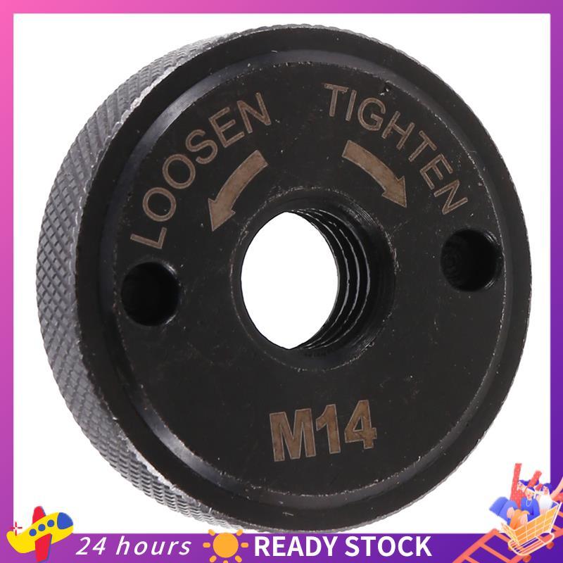 Porca De Flange Do Moedor De Ângulo De Rosca M14 , Travamento De Ferramenta De Moagem M14 Para Fixação De Disco De Corte