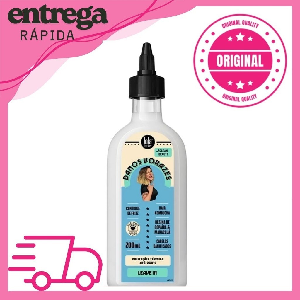 Lola Cosmetics Danos Vorazes - Leave-in 200ml em Oferta na Shopee