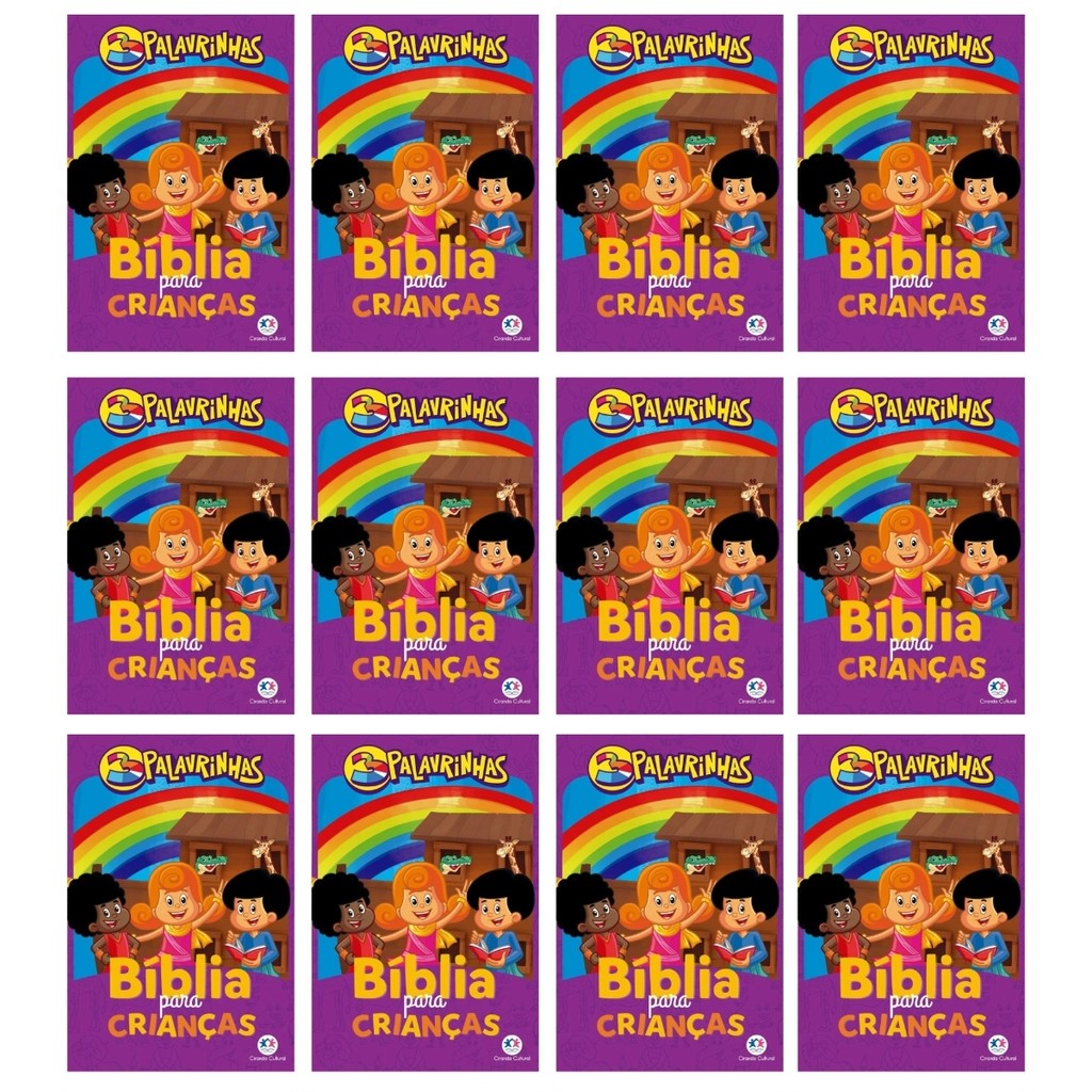 Kit 30 Bíblias Para Crianças 3 Palavrinhas Brochura - Ciranda Cultural