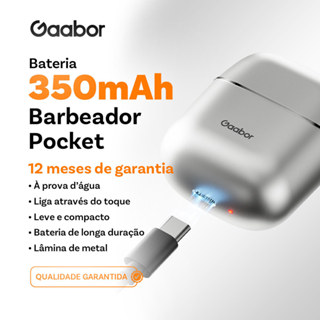 Gaabor Barbeador Masculino Recarregamento Rapido Type C Dupla Lamina A Seco ou Molhado ER T01 em Oferta na Shopee