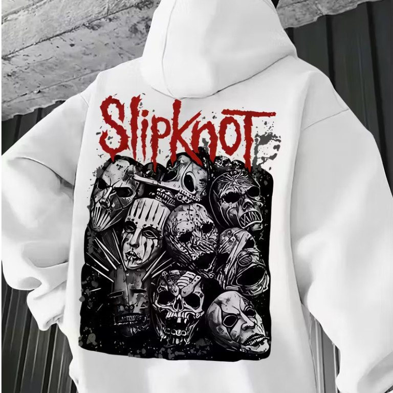 Moletom Canguru Blusa De Frio Estampada Algodão Banda De Rock Heavy Metal Slipknot lowa Album Show em Oferta na Shopee