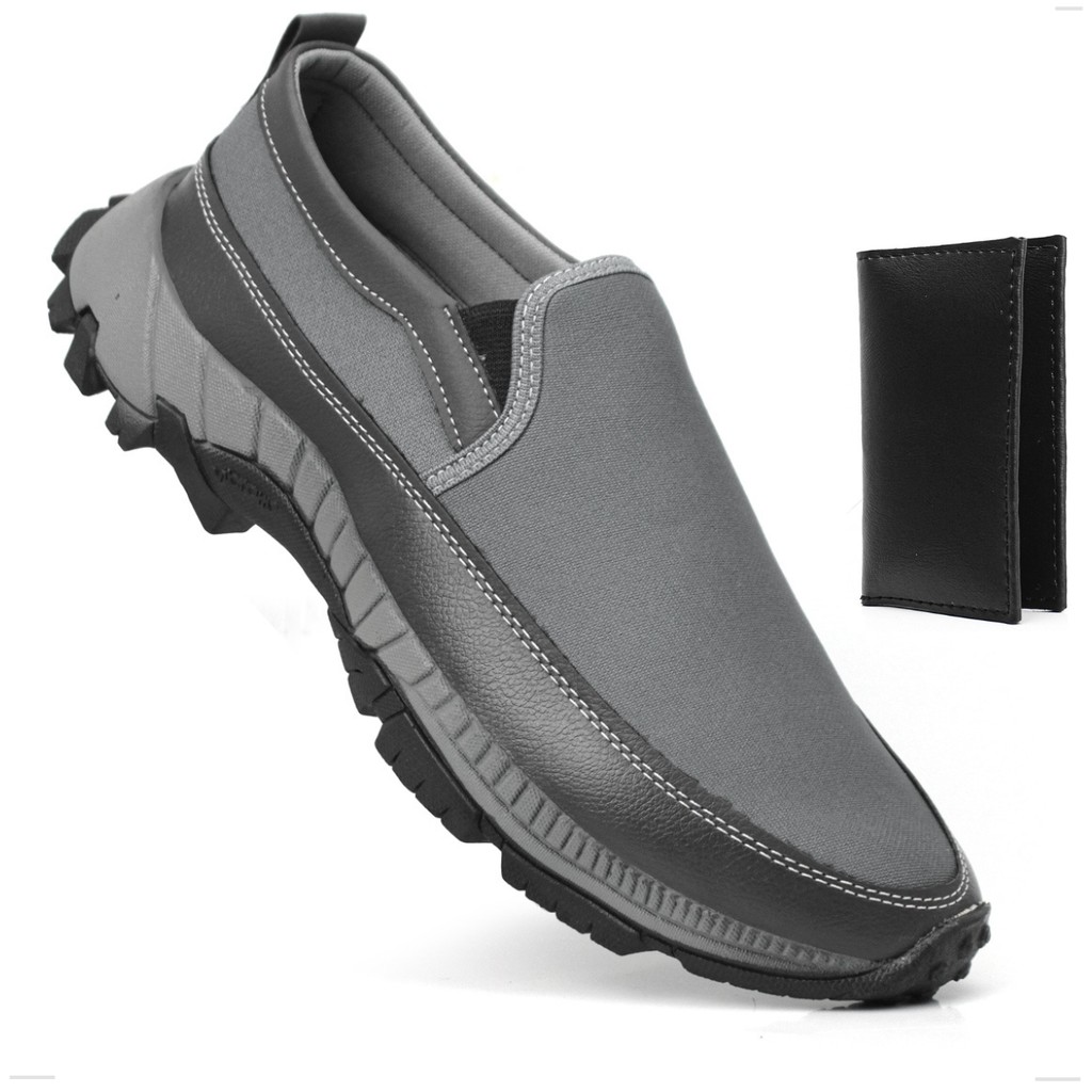 Tenis Sapatilha Mocassim Masculino Trilha Adventure Passeio Resistente Impermeável Solado Antiderrapante Confortavel