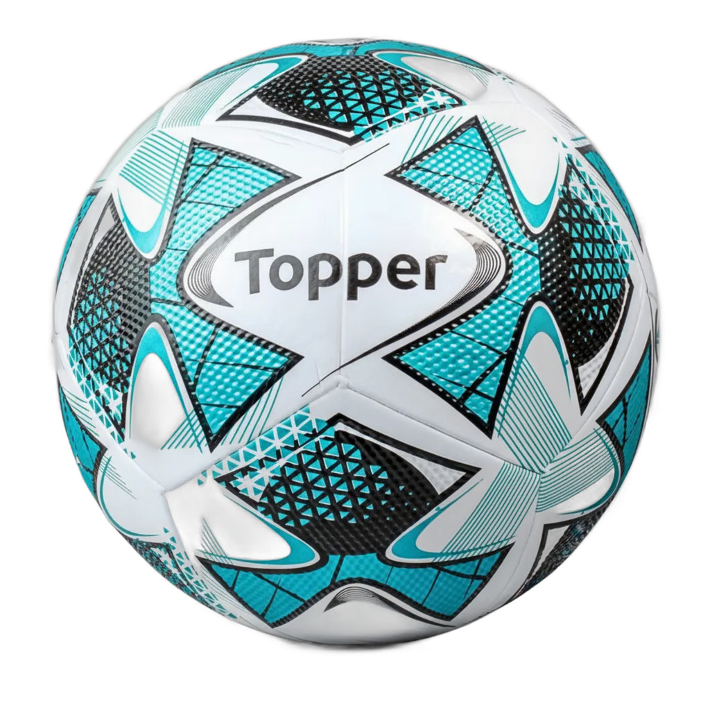 Bola Topper Tech Fusion Campo 22-Branco/Azul/Preto